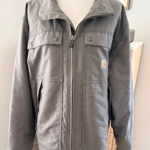 Carhartt quick duck  Jefferson men’s L traditional charcoal jacket